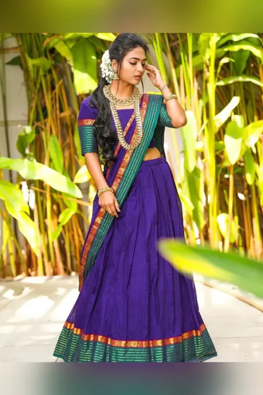 Kanjivaram Silk Zari Lehenga With Blouse.