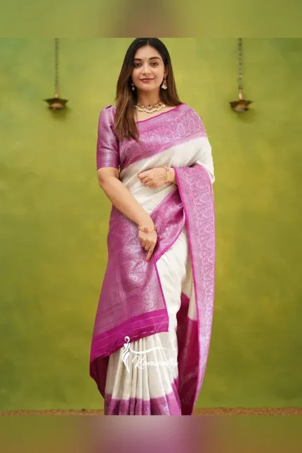 Enchanting Yet Breathable Organic Banarasi Sarees For Weddings.