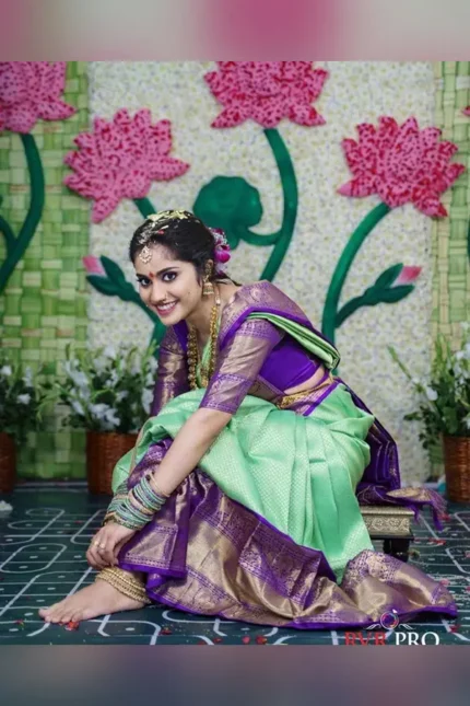 Enchanting Yet Breathable Organic Banarasi Sarees For Weddings.