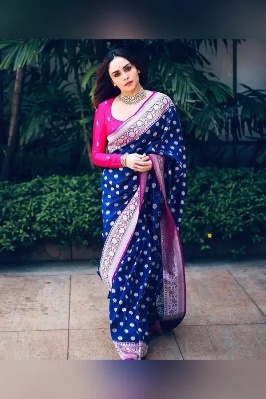 Enchanting Yet Breathable Organic Banarasi Sarees For Weddings.