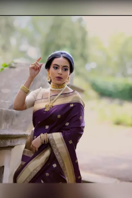 Enchanting Yet Breathable Organic Banarasi Sarees For Weddings.