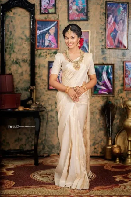 Kubera Pattu Silk Saree Rich Pallu & Brocade Kubera Silk Blouse.